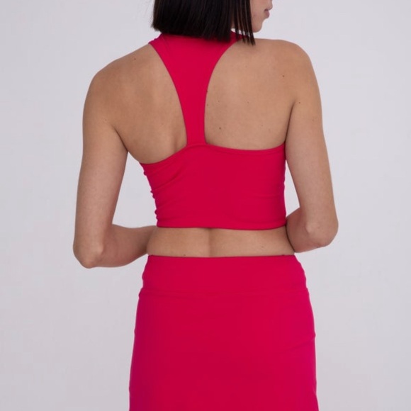 Mono B Sports Bra Rose Pink Racer Back NWT - Picture 7 of 8